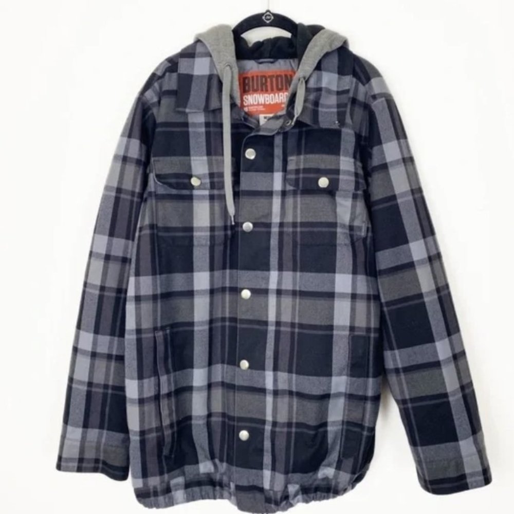 BURTON Dryride Hackett Jacket Snowboarding Winter Thinsulate Waterproof Flannel